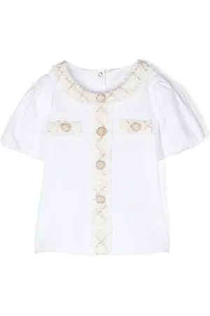 PATACHOU Bouclé-trim T-shirt