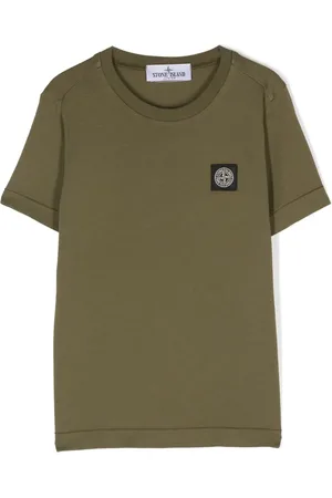 Stone Island Logo-patch cotton T-shirt