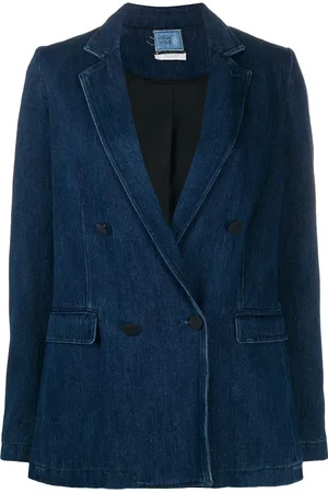 FORTE FORTE Double-breasted denim blazer
