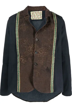 BY WALID Floral-embroidered blazer