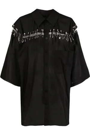 Natasha Zinko Box safety-pin detail shirt