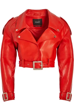Retrofete Victoria cropped biker jacket
