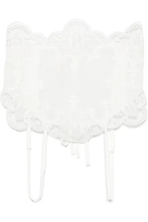 Maurizio Mykonos Floral-lace top