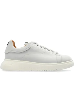 Emporio Armani Lace-up leather sneakers