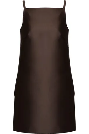 VALENTINO GARAVANI Square-neck silk minidress