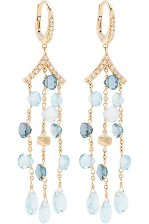 Marco Bicego 18Kt yellow topaz and diamond earrings