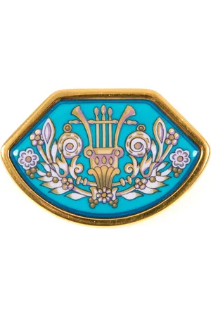 Hermès 1990s enamel brooch