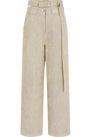 Studio Tomboy Corduroy press-creased trousers