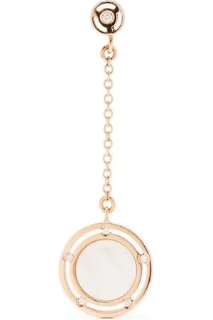 Damiani 18kt rose gold D.Side diamond drop earrings