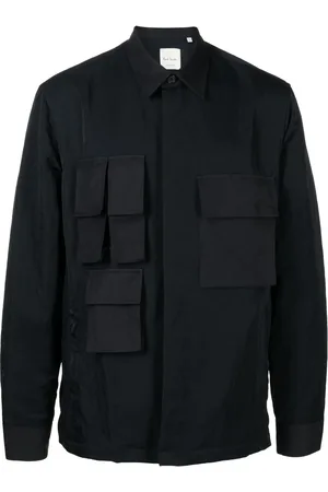Paul Smith Multi-pocket pointed-collar overshirt