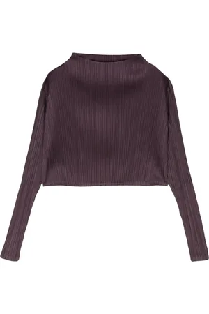 PLEATS PLEASE ISSEY MIYAKE January pleated cropped top