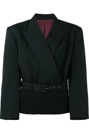Jean Paul Gaultier Ribbed waist blazer