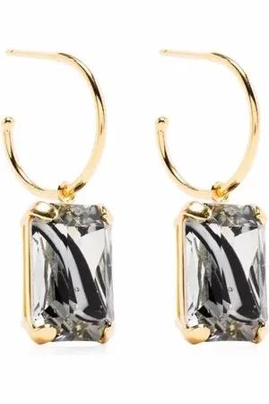 WOUTERS & HENDRIX Crystal-embellished hoop earrings
