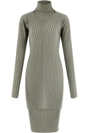 Salvatore Ferragamo Layered ribbed-knit dress
