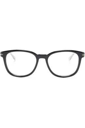 Montblanc Logo-engraved round-frame glasses