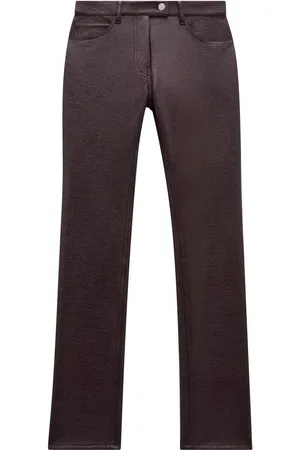 Courrèges Slim-cut vinyl trousers
