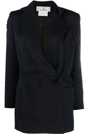 Givenchy 1990s bow-detail double-breasted blazer