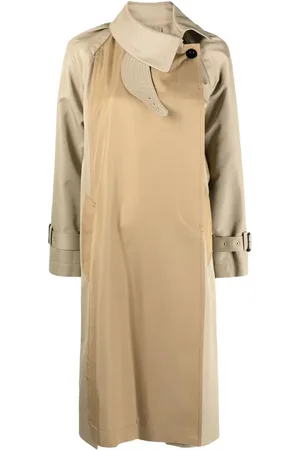 SACAI Two-tone buttoned coat