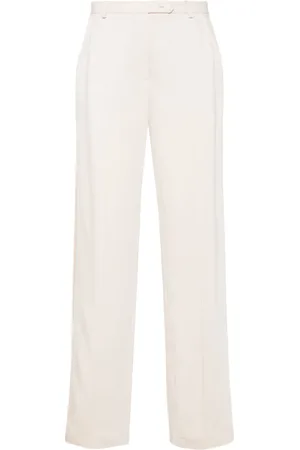 Styland Grosgrain-trim straight trousers