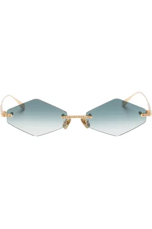 ANNA KARIN KARLSSON Crystal Nest geometric-frame sunglasses