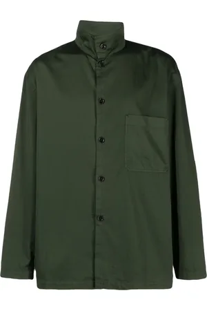 LEMAIRE Stand-up collar cotton shirt
