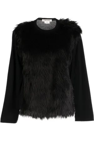 Comme des Garçons Fur-detailing long-sleeve T-shirt