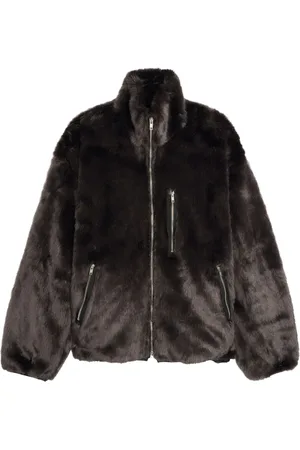 SONG FOR THE MUTE Faux fur track jacket
