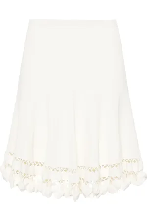 ULLA JOHNSON Danica ribbed-knit short skirt