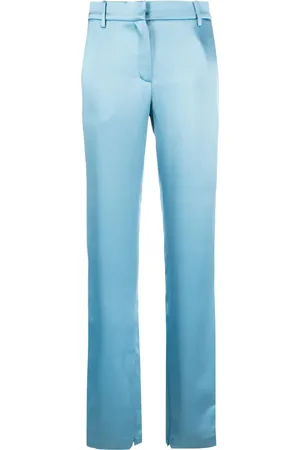 MAGDA BUTRYM Silk satin straight-leg trousers