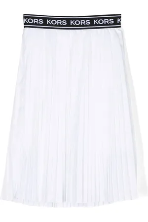 Michael Kors Logo-waistband pleated skirt