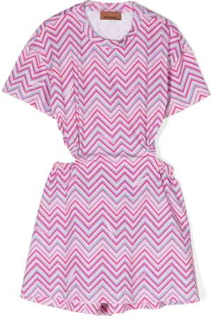 Missoni Chevron-print cotton dress