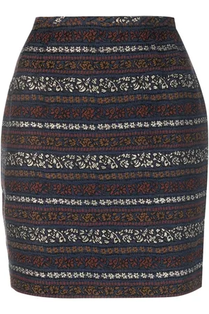 Jean Paul Gaultier 1990s patterned-jacquard skirt
