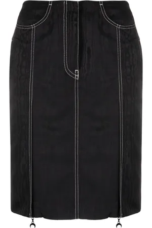 Marine Serre Crescent-moon pendant skirt