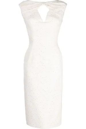 Saiid Kobeisy Sequin-embellished tweed midi dress