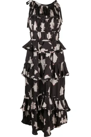 ULLA JOHNSON Serafina floral silk gown