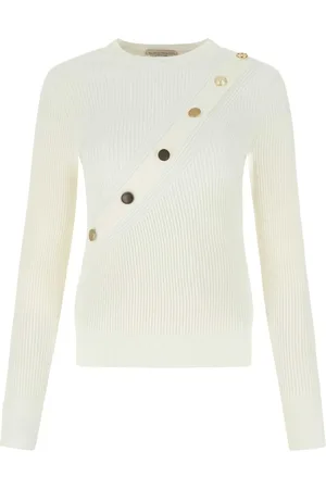 Alexander McQueen Ribbed-knit button-detail top