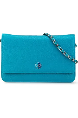 CHANEL 2012-2013 Caviar Bicolor CC Wallet On Chain crossbody bag