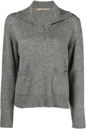 Nuur V-neck fine-knit jumper