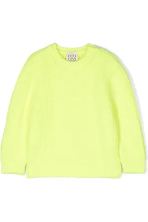 DOUUOD KIDS Ribbed-knit crew-neck jumper