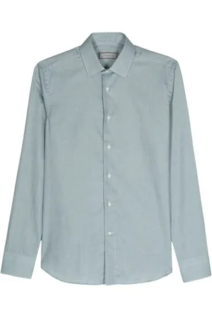 CANALI Check-print cotton shirt