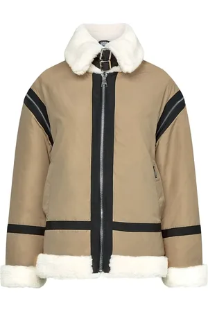 Karl Lagerfeld X Cara Delevingne faux-fur biker jacket