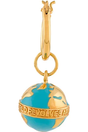 TRUE ROCKS Globe hoop single earring