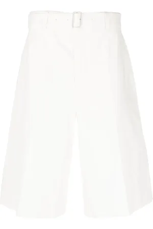Jil Sander Flared linen bermuda shorts