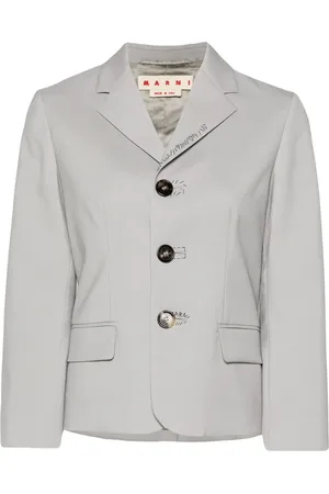 Marni Embroidered wool single-breasted blazer