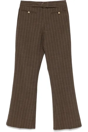 John Galliano 2000s pinstriped trousers