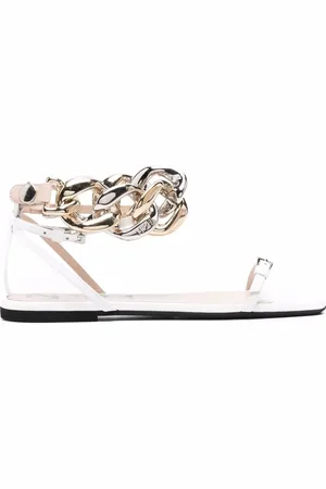 Nº21 Chain-link leather sandals