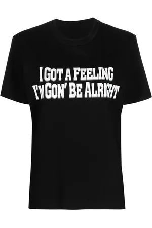 SACAI Slogan-print cotton T-shirt