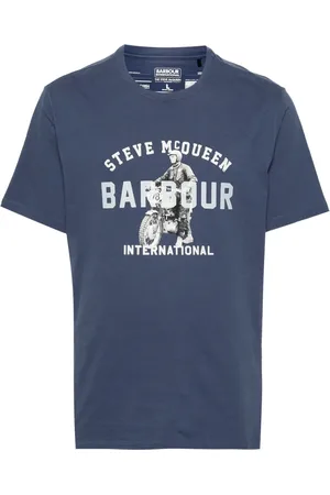 Barbour X Steve McQueen logo-print T-shirt