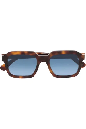 L.G.R Tortoiseshell rectangle-frame sunglasses