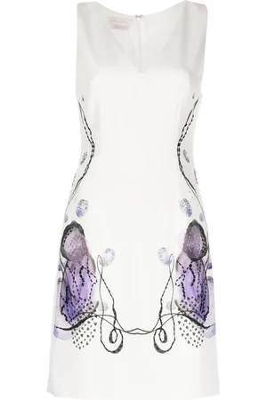 Saiid Kobeisy Abstract-print sleeveless dress